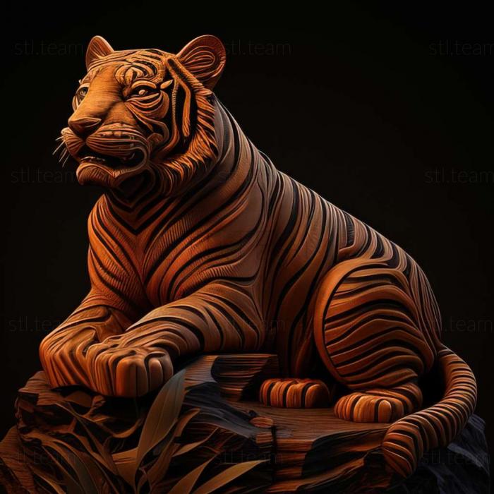 3D model Zabrodsky Tiger famous animal (STL)